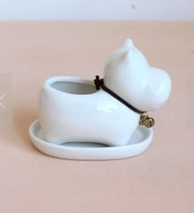 Cute Animal Potted Flowers Gardening Succulents Planter Pot White Ceramic Flowerpot Lovely Animal Succulent Plants Flowerpot