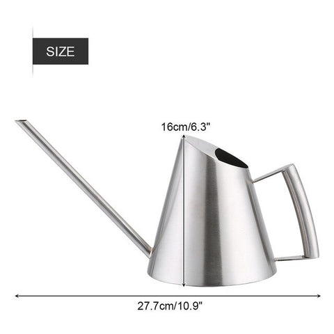 Household Stainless Steel Watering Can Kettle 300/500/1000/1500mL Garden Plant Flower Long Mouth Watering Garden Sprinkling Pot