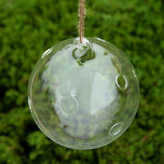 Home Garden Flower Plant Clear Glass Vase Hanging Planter Terrarium Party Wedding Decor Bottle Pot Ball Round Vase Container