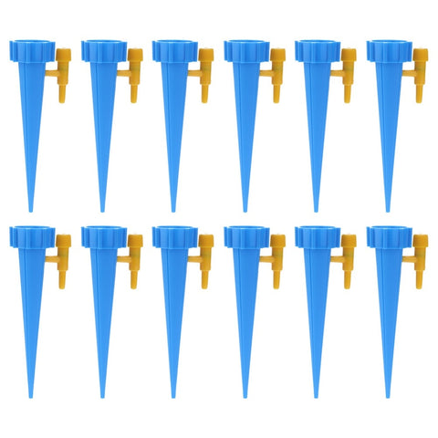 12PCS Self-contained Auto Drip Irrigation Watering System Automatic Watering Spike for Plants Flower Indoor Household
