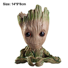 Baby Groot Flowerpot Flower Pot Planter Figurines Tree Man Cute Model Toy Pen Pot Garden Planter Christmas Gift Dropshipping