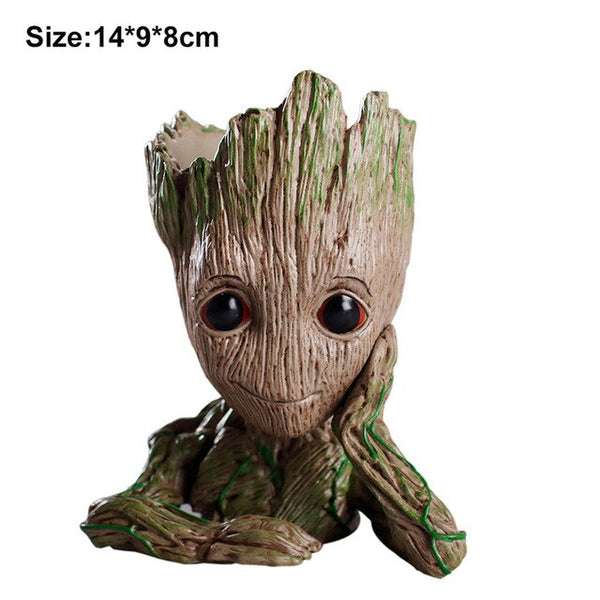 Baby Groot Flowerpot Flower Pot Planter Figurines Tree Man Cute Model Toy Pen Pot Garden Planter Christmas Gift Dropshipping