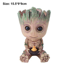 Baby Groot Flowerpot Flower Pot Planter Figurines Tree Man Cute Model Toy Pen Pot Garden Planter Christmas Gift Dropshipping