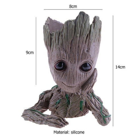 Baby Groot Flowerpot Flower Pot Planter Figurines Tree Man Cute Model Toy Pen Pot Garden Planter Christmas Gift Dropshipping