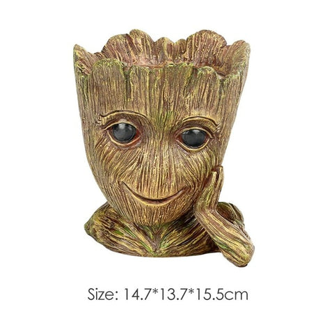 Succulent Plants Planter Flowerpot Resin Flower Pot Desktop Potted Holder Home Garden Decoration Plants Holder