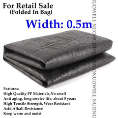 Wide0.5~4m Black Weed Mat Vegetable Garden Weeding Cloth Weed Control Anti Grass Cloth Greenhouse Weed Control Mat Plastic Mulch