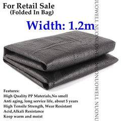 Wide0.5~4m Black Weed Mat Vegetable Garden Weeding Cloth Weed Control Anti Grass Cloth Greenhouse Weed Control Mat Plastic Mulch