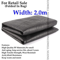 Wide0.5~4m Black Weed Mat Vegetable Garden Weeding Cloth Weed Control Anti Grass Cloth Greenhouse Weed Control Mat Plastic Mulch