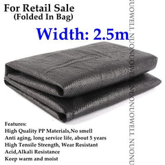 Wide0.5~4m Black Weed Mat Vegetable Garden Weeding Cloth Weed Control Anti Grass Cloth Greenhouse Weed Control Mat Plastic Mulch
