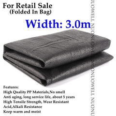 Wide0.5~4m Black Weed Mat Vegetable Garden Weeding Cloth Weed Control Anti Grass Cloth Greenhouse Weed Control Mat Plastic Mulch