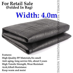 Wide0.5~4m Black Weed Mat Vegetable Garden Weeding Cloth Weed Control Anti Grass Cloth Greenhouse Weed Control Mat Plastic Mulch
