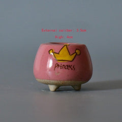 Hot Ceramics MINI Flower Pots For Succulent Plants Nursery Garden Planter Window Box Flower Trough Pot Plants Garden Supplies