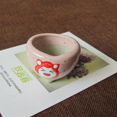 Hot Ceramics MINI Flower Pots For Succulent Plants Nursery Garden Planter Window Box Flower Trough Pot Plants Garden Supplies