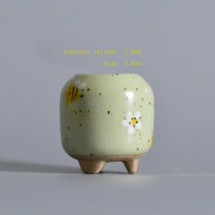 Hot Ceramics MINI Flower Pots For Succulent Plants Nursery Garden Planter Window Box Flower Trough Pot Plants Garden Supplies