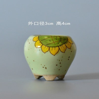 Hot Ceramics MINI Flower Pots For Succulent Plants Nursery Garden Planter Window Box Flower Trough Pot Plants Garden Supplies