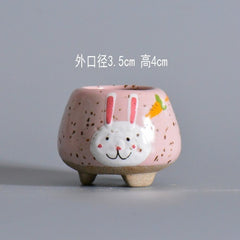 Hot Ceramics MINI Flower Pots For Succulent Plants Nursery Garden Planter Window Box Flower Trough Pot Plants Garden Supplies