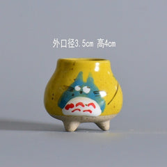 Hot Ceramics MINI Flower Pots For Succulent Plants Nursery Garden Planter Window Box Flower Trough Pot Plants Garden Supplies