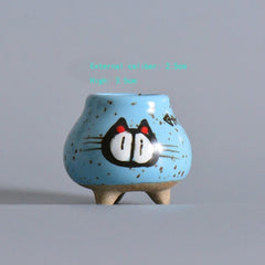 Hot Ceramics MINI Flower Pots For Succulent Plants Nursery Garden Planter Window Box Flower Trough Pot Plants Garden Supplies