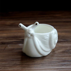 Wholesale Mini Ceramic Flower Pot Cartoon Snail Planter for Succulents Cactus Desktop Pots Home Garden Decor