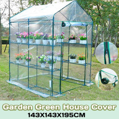 Waterproof Plants Cover Portable PVC Greenhouse Cover Garden Plants Flower House Corrosion-resistant Durable without Iron Stand
