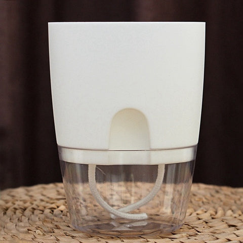 Elf Watering Planter Handmade 2 Layer Self Watering Plant Flower Pot With Water Container Home Garden Decor Round Flowerpot 1