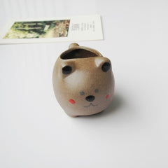 Cartoon Cute Bear Succulent Flower Pots Hot Sale Mini Planter Bonsai Decor Balcony Small Garden Wall Planter Desktop Office Home