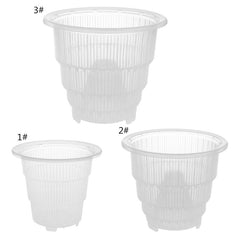 Mesh Pot Plastic Clear Orchid Flower Container Planter Home Gardening Decoration E65B