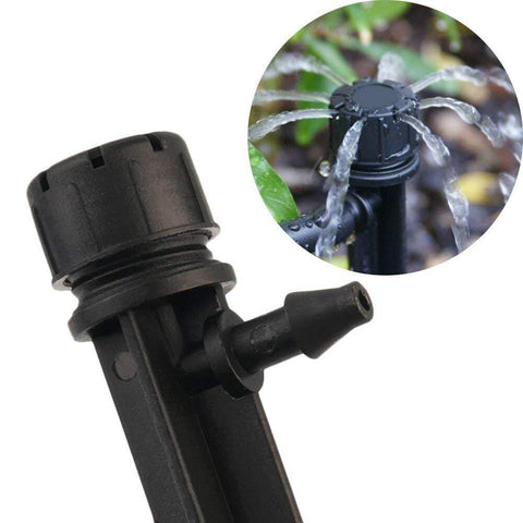 10/25pcs  Micro Bubbler Drip Irrigation Adjustable Emitters Stake Water Dripper Farmland watering Use 4/7 mm Hose Garden Tools