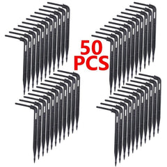 KESLA 50PCS Bend Arrow Dripper Micro Drip Irrigation Kit Emitters for 3/5mm Hose Garden Watering Saving Micro Dripper Greenhouse