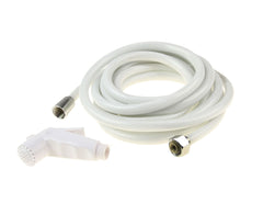 Watering can shower white plastic hose 5 m NI2480