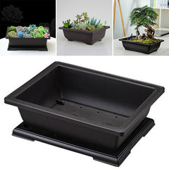 Flower Pot Plastic Rectangle Bonsai Nursery Planter Balcony Garden yard Container plant pot farmers markets