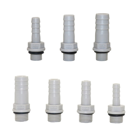 1/8",1/4" thread to 6/8/10/12mm Hose Straight Connector Plastic-Steel  Aquarium Air Pump Joint Pipe Adapter
