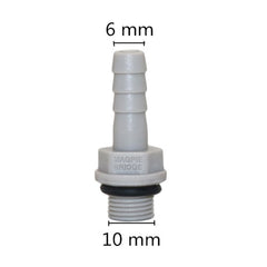 1/8",1/4" thread to 6/8/10/12mm Hose Straight Connector Plastic-Steel  Aquarium Air Pump Joint Pipe Adapter