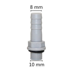 1/8",1/4" thread to 6/8/10/12mm Hose Straight Connector Plastic-Steel  Aquarium Air Pump Joint Pipe Adapter