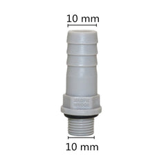 1/8",1/4" thread to 6/8/10/12mm Hose Straight Connector Plastic-Steel  Aquarium Air Pump Joint Pipe Adapter