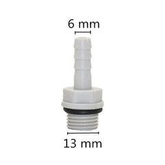 1/8",1/4" thread to 6/8/10/12mm Hose Straight Connector Plastic-Steel  Aquarium Air Pump Joint Pipe Adapter