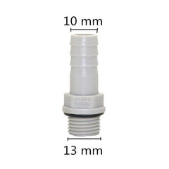 1/8",1/4" thread to 6/8/10/12mm Hose Straight Connector Plastic-Steel  Aquarium Air Pump Joint Pipe Adapter