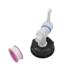 1/2" 3/4" 1" Female Thread to 60mm Female Thread IBC Tank Connector Valve Faucet Adapter Garden Irrigation Pipe Connection Tools