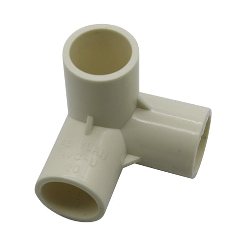 1PC PVC Three-Dimensional Tees Inner Diameter 20mm,25mm,32mm PVC Pipe Fittings Home Garden Irrigation Water Connectors DIY  Tool