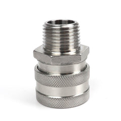 Stainless Steel 304 Homebrew Beer Quick Disconnect Set Homebrew Fitting 1/2"barb and 1/2"NPT Connector Home Brewing