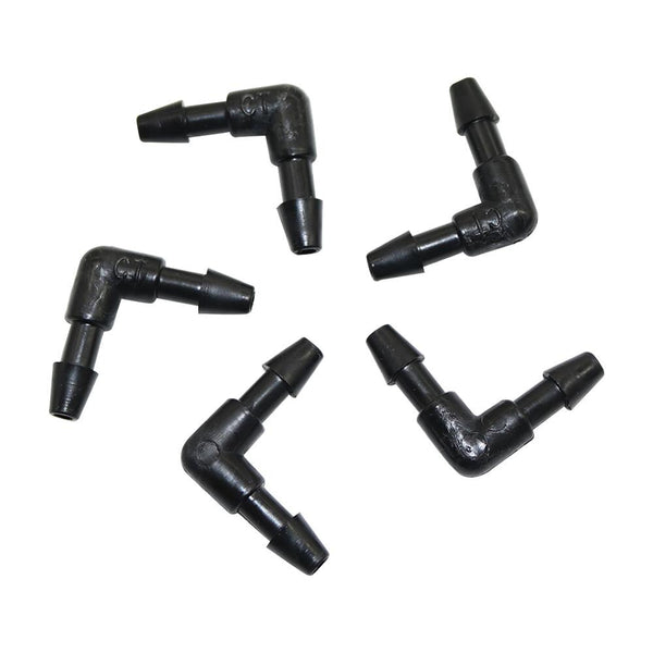 50 Pcs 3/5mm Hose Elbow connector Garden Accessories Automatic Drip Irrigation System Pipe fitting Water Hose Adapter