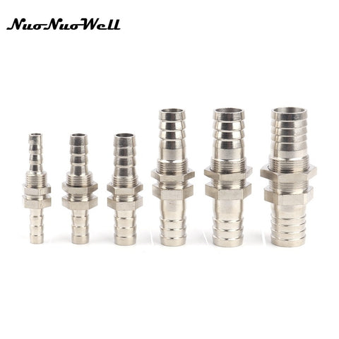 2pcs 6mm 8mm 10mm 12mm 14mm 16mm Straight Connector Hex Nut Adapter Aquarium Air Pump Line Joints Fish Tank Hose Fittings