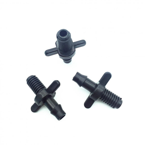 500 PCS Threaded Connectors 4/7 mm hose connection Screw thread 6mm Can be installed PVC Pipe garden greenhouse irrigation