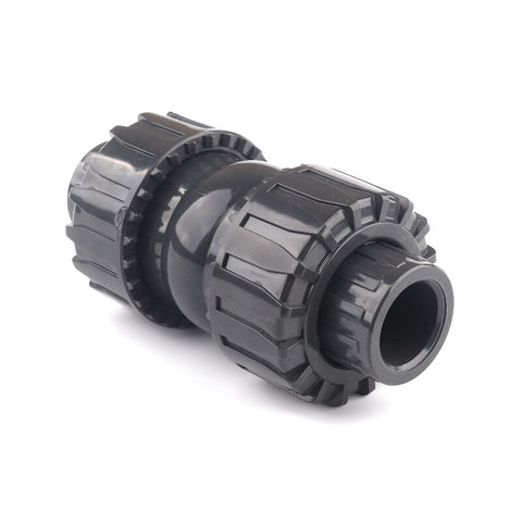 20~63mm Hi-Quality UPVC Check Valve Double Union Non-return Value Preventing Back Flow Water Pipe Valve Connectors