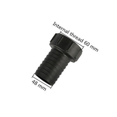 60mm Thread IBC Water Tank Adapter 1/2" 3/4" 1" 1.25" 1.5" 2" Pipe Barbed Interface Garden Pipe Fittings IBC Tank Connectors