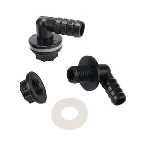 3/8" Thread to 14mm 90 Degree Elbow Drainage Connector Aquarium Fish Tank Drain Coupling Adapters Irrigation Water Pipe Joints
