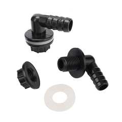 3/8" Thread to 14mm 90 Degree Elbow Drainage Connector Aquarium Fish Tank Drain Coupling Adapters Irrigation Water Pipe Joints