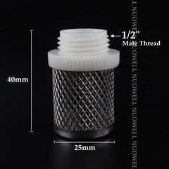 2pcs SS304 Net Filter Garden Micro Irrigation Water Pump Protect Hose Mesh Filter Water Clean Screen Durable Mesh Filters