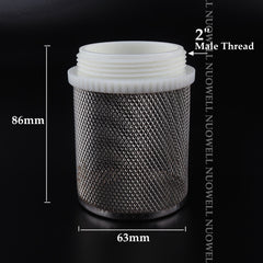 2pcs SS304 Net Filter Garden Micro Irrigation Water Pump Protect Hose Mesh Filter Water Clean Screen Durable Mesh Filters