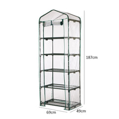 Warm Garden Greenhouse Cover Clear PVC Plant Flowers Cover for Outdoor Growing Seedlings Waterproof Anti-UV Potted Plants Cover